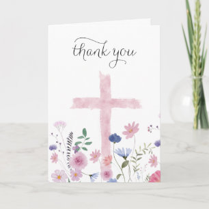 wildflowers Holy Cross Thank You Card