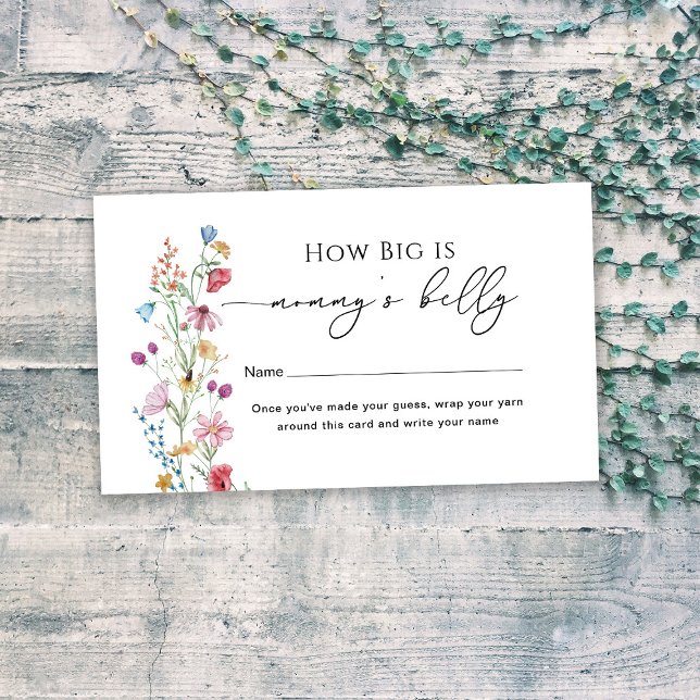 Wildflowers How Big is Mummy's Belly Enclosure Card (Creator Uploaded)