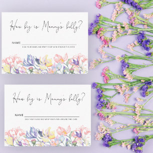 Wildflowers How big is mummy's belly Enclosure Card