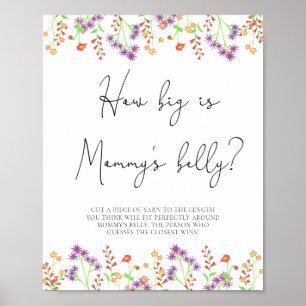 Wildflowers how big is mummy's belly game poster