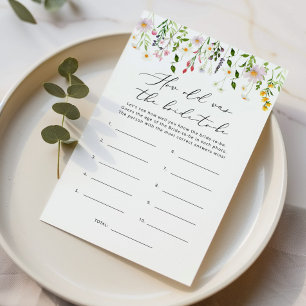 Wildflowers How old was the bride to be game