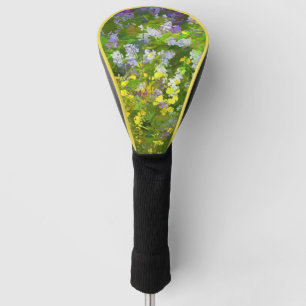 Wildflowers Impasto Painting - Original Flower Art Golf Head Cover