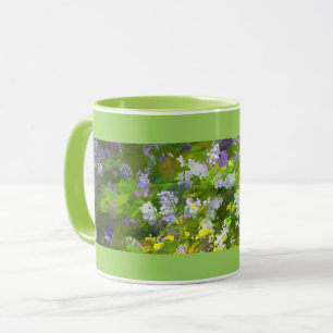Wildflowers Impasto Painting - Original Flower Art Mug