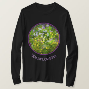 Wildflowers Impasto Painting - Original Flower Art T-Shirt