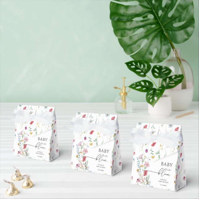 Wildflowers in Bloom Baby Shower Favour Box (Multiple)