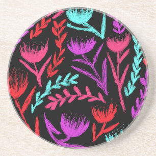 Wildflowers in Colors that POP! Coaster