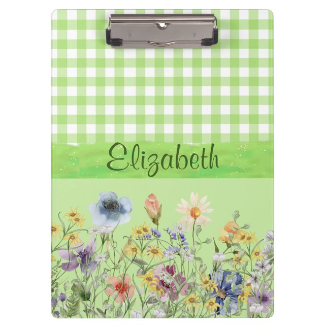 Wildflowers in the Green Clipboard (Front)