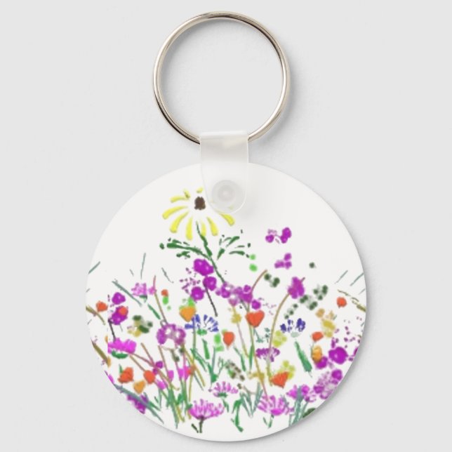 Wildflowers Key Ring (Front)