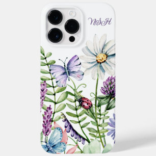 Wildflowers Ladybug and Butterfly Signature Case-Mate iPhone 14 Pro Max Case
