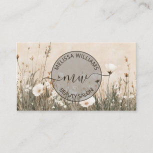 Wildflowers Logo Business Card