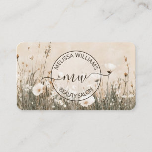 Wildflowers Logo Business Card