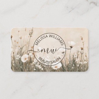 Wildflowers Logo Business Card
