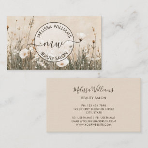 Wildflowers Logo Business Card
