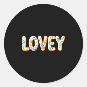 Wildflowers lovey floral mother's day lovey classic round sticker
