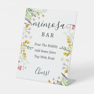 Wildflowers Mimosa Bar Sign