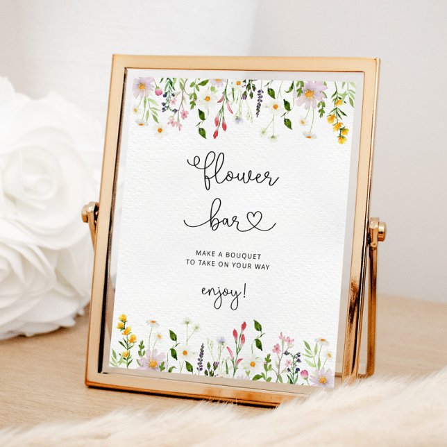 Wildflowers minimalist Flower bar Poster (Creator Uploaded)