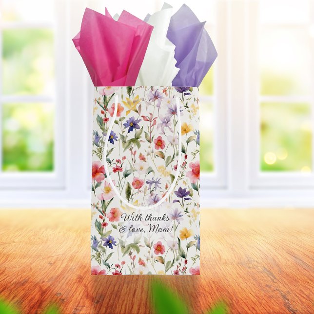 Wildflowers Mother's Day  Small Gift Bag (Creator Uploaded)