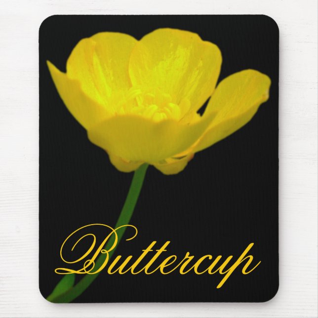Wildflowers Mousepad  Buttercup Computer Gifts (Front)