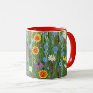 Wildflowers Mug with Indian Blanket Flowers