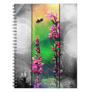 Wildflowers N Bee Stripe Notebook