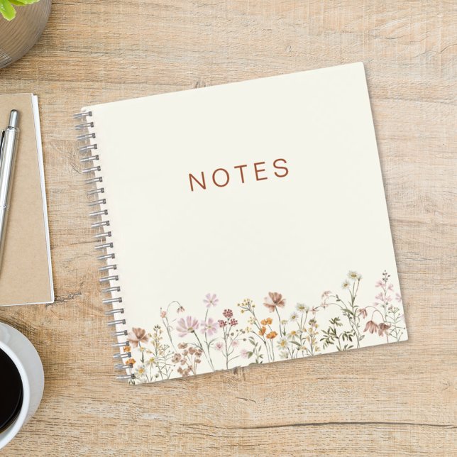 Wildflowers Notes Terracotta Bloom Garden Notebook (Creator Uploaded)
