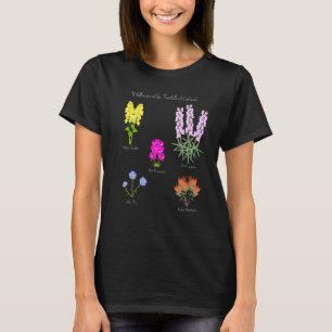 Wildflowers Of Colorado Hiking Camping Outdoors Pr T-Shirt