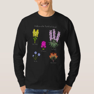 Wildflowers Of Colorado Hiking Camping Outdoors Pr T-Shirt