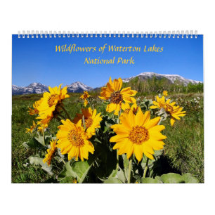 Wildflowers of Waterton Lakes National Park Calendar