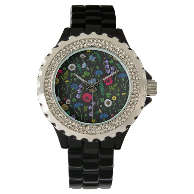 Wildflowers on black watch (Front)