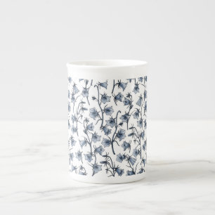 Wildflowers on off white bone china mug