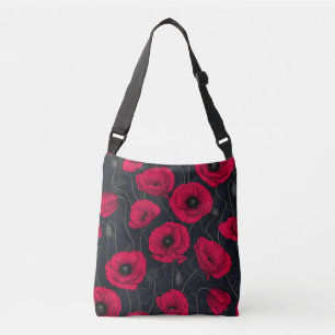 Wildflowers on off white crossbody bag