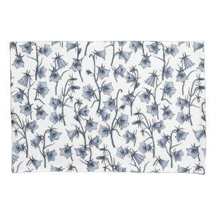 Wildflowers on off white pillow case