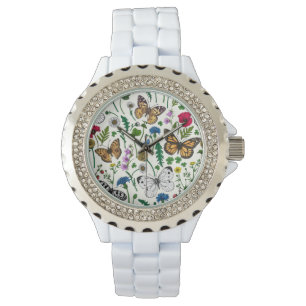 Wildflowers on off white watch