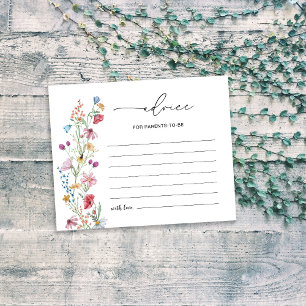 Wildflowers Parents-to-be Advice Card