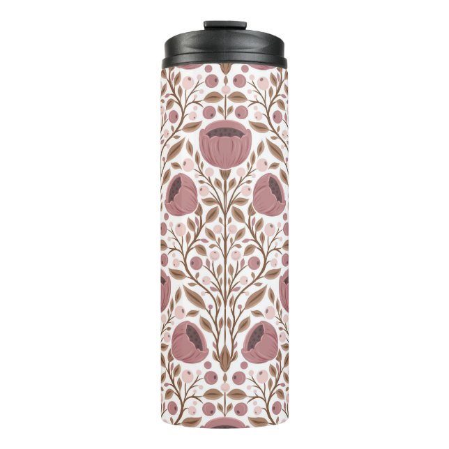 Wildflowers pattern thermal tumbler (Front)