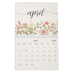 Wildflowers Personalised Calendar