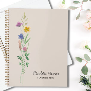 Wildflowers Personalised Planner