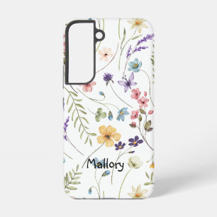 Wildflowers Personalized Samsung Galaxy Case