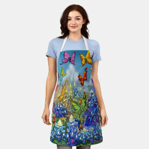 Wildflowers Pixies Rainbow Party Apron