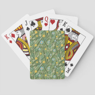wildflowers playing cards