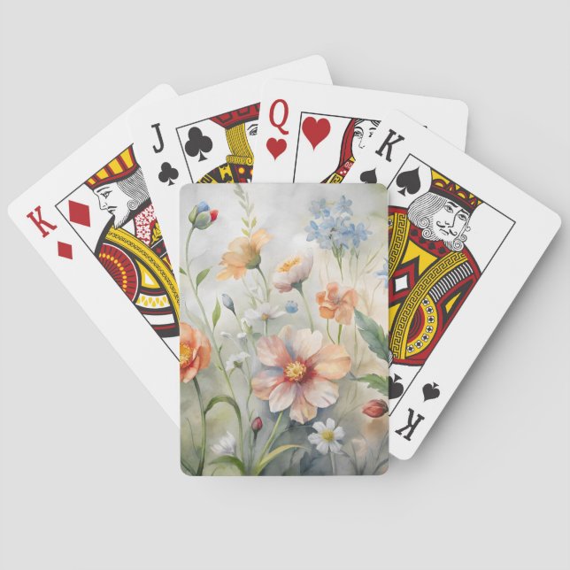 Wildflowers  playing cards (Back)