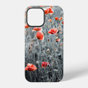 Wildflowers poppies iPhone 12 case