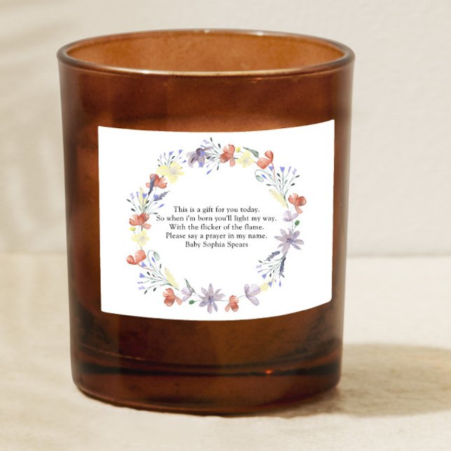 Wildflowers - Prayer candle label (Creator Uploaded)