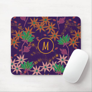 Wildflowers Purple Mouse Pad