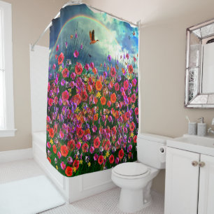 WildFlowers - Rainbows Shower Curtain