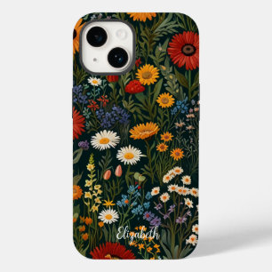 Wildflowers Red Orange Blue White Purple Van Gogh Case-Mate iPhone 14 Case