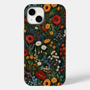 Wildflowers Red Orange Blue White Purple Van Gogh iPhone 14 Case