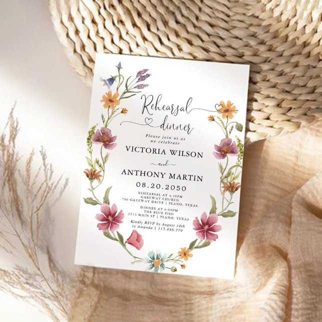 Wildflowers Rehearsal Dinner Invitation (Creator Uploaded)