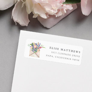 Wildflowers Return Address Label