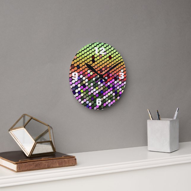 WILDFLOWERS ROUND CLOCK (Office)